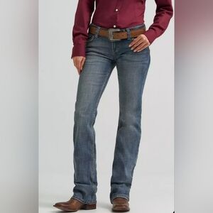 Jeans Wrangler Retro Women   Model Sadie Low Rise 7 X 34 Blue New Boot Cut